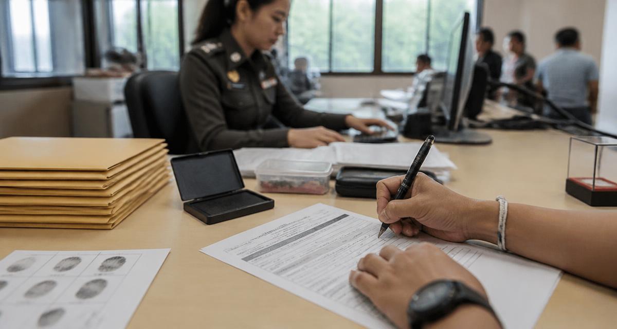 การขอหนังสือรับรองความประพฤติ (Police Clearance Certificate) พร้อมพิมพ์ลายนิ้วมือ